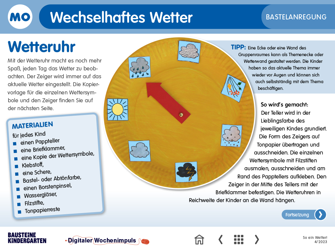 So ein Wetter! | BAUSTEiNE KiNDERGARTEN
