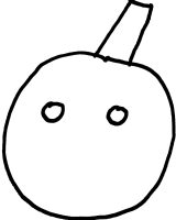 kuerbissgesicht-2 Kreis mit Augen und Hut