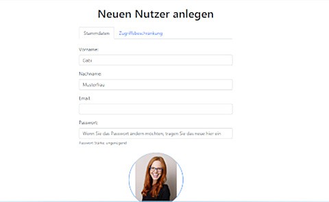 Neue Nutzer anlegen - GABIP