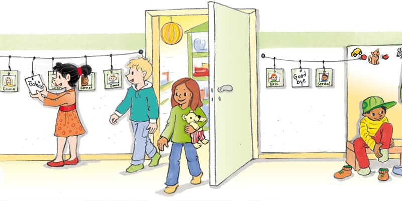 Kinder währen der